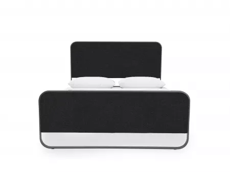 Chloe Queen Size Bed in Black Color with 6 Inches Mattress